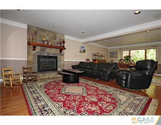 7 Doyle Road Old Bridge, NJ 07747 - Photo 2 of 10 a living room with furniture a rug and a fireplace