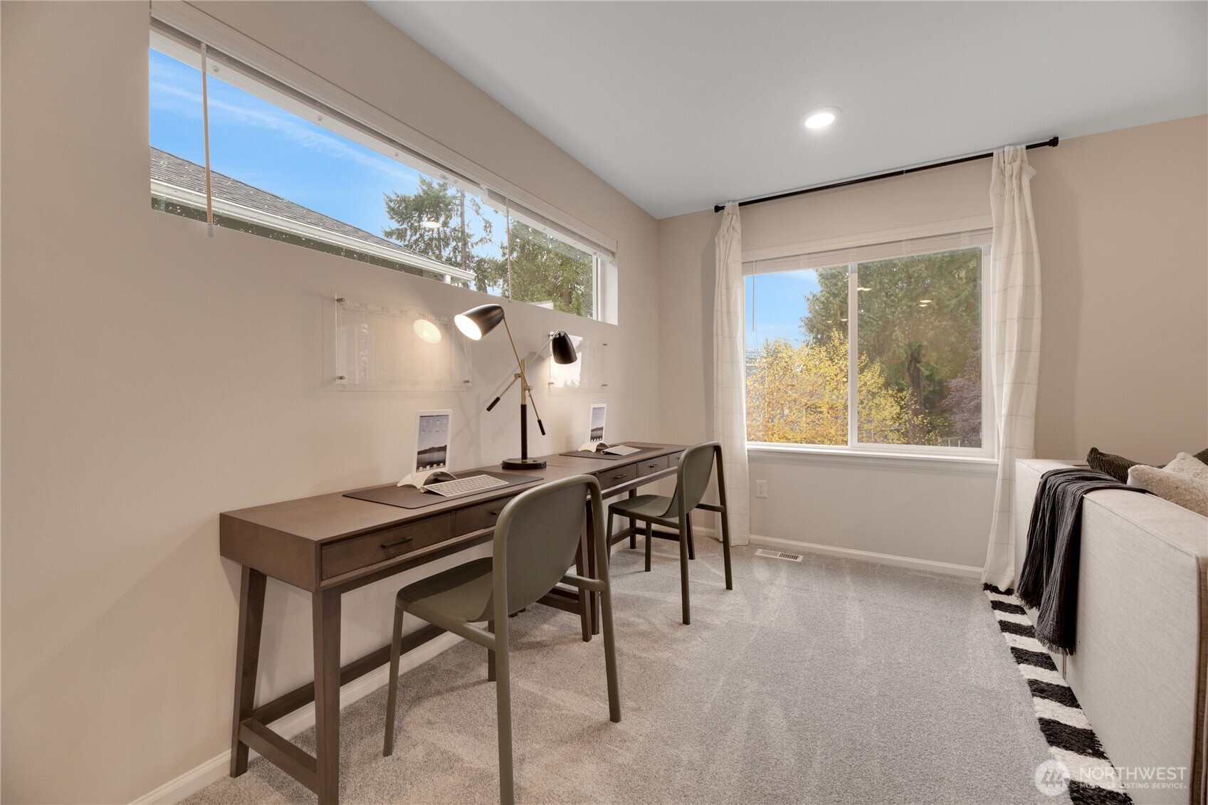 13627 60th Avenue West Edmonds, WA 98026 - Photo 14 of 29 a view of a workspace with furniture and a window