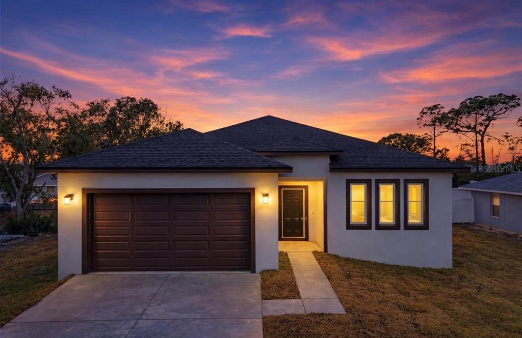 a house view with a outdoor space