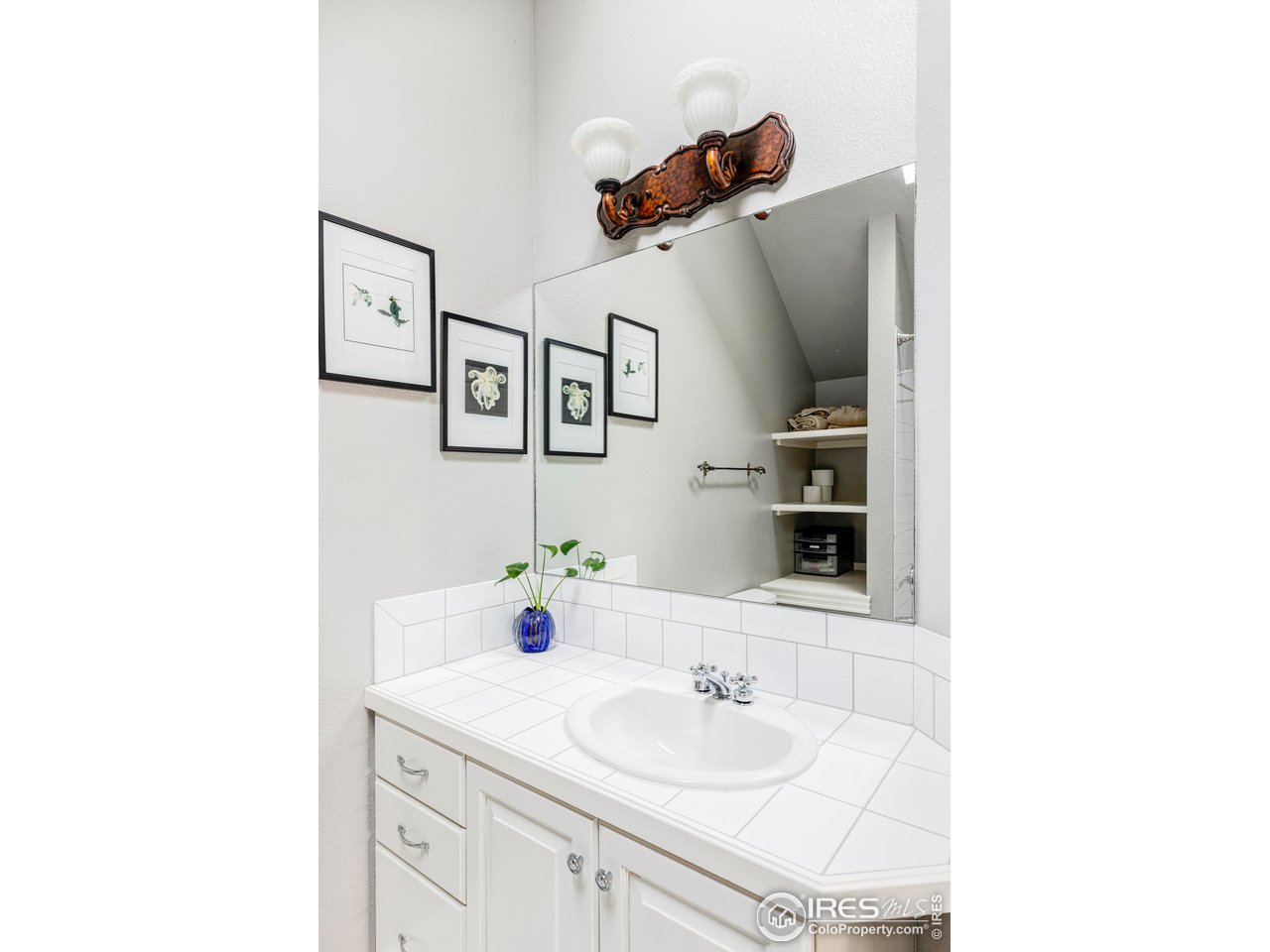2485 Agate Lane Boulder, CO 80304 - Photo 27 of 38 a bathroom with a sink and a mirror