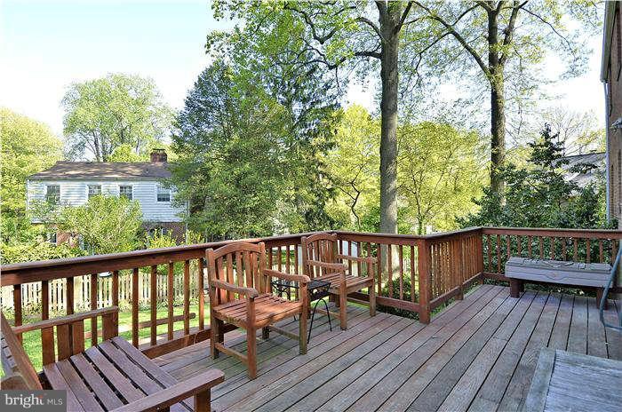9503 St Andrews Way Silver Spring, MD 20901 - Photo 17 of 30 a view of a wooden deck with furniture