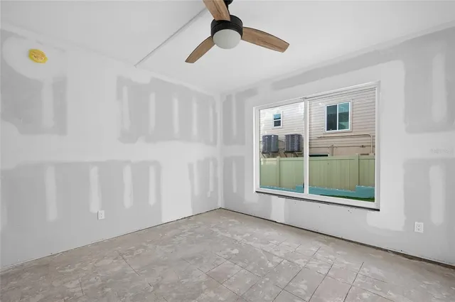 a view of an empty room