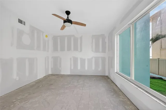 a view of an empty room