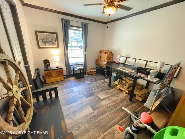 a view of living room and dining room