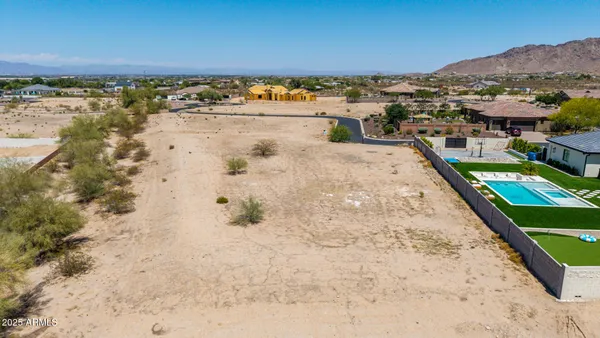 an aerial view of a ocean beach