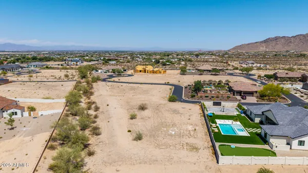 an aerial view of a beach