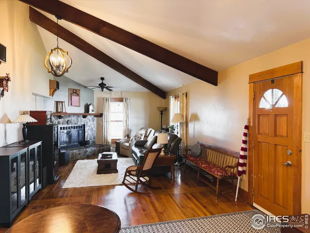 a view of fireplace with window