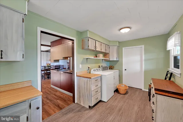 a view of a lake with a outdoor space