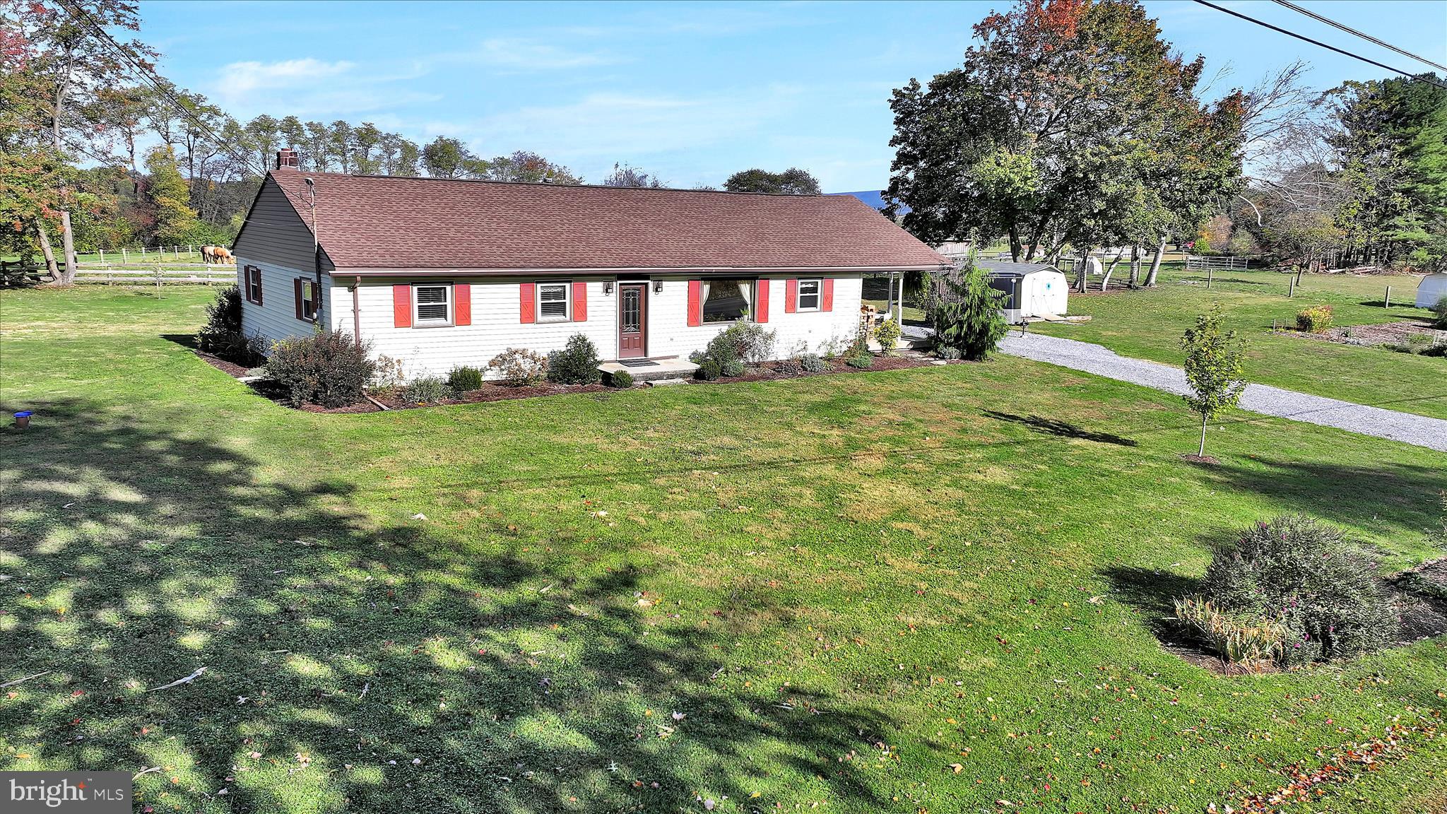 175 Strack Drive Myerstown, PA 17067 - Photo 6 of 52 a aerial view of a house with a yard table and chairs