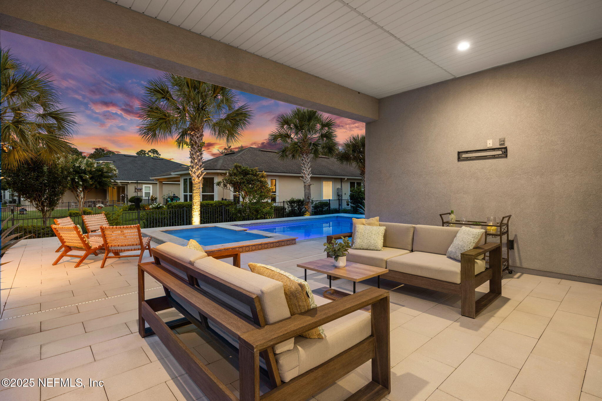 303 Gulfstream Way Ponte Vedra, FL 32081 - Photo 58 of 120 Twilight Back Patio/Pool
