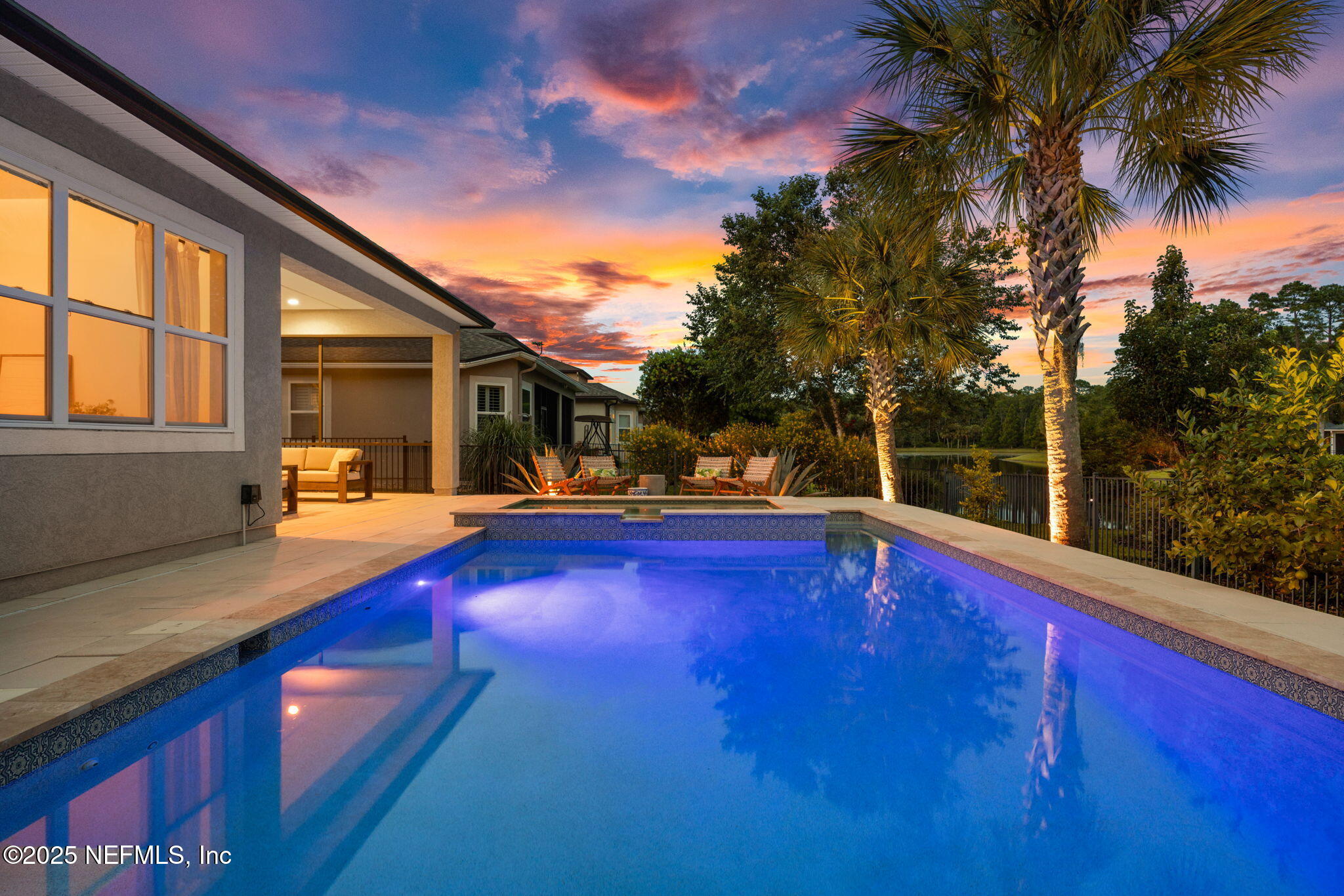 303 Gulfstream Way Ponte Vedra, FL 32081 - Photo 64 of 120 a view of swimming pool with lounge chair and dinning table under an umbrella