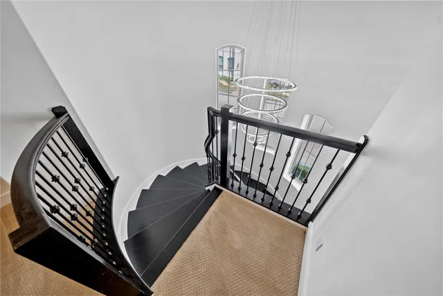 a kitchen with cabinets and steel stainless steel appliances