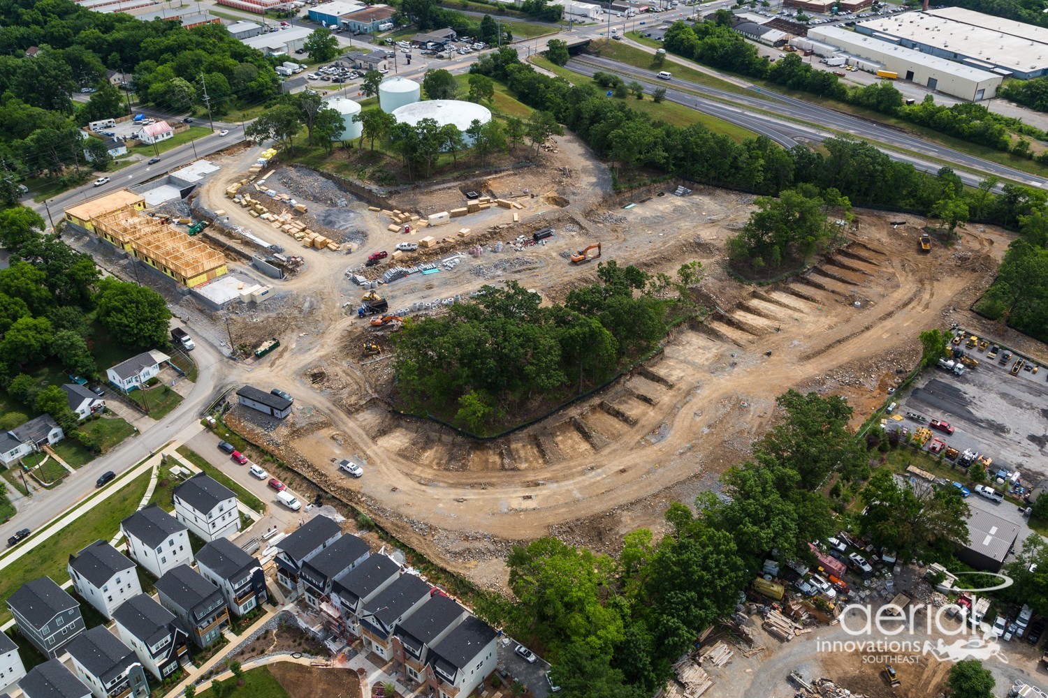3038 Edwin Street Nashville, TN 37207 - Photo 12 of 22 an aerial view of residential houses with outdoor space