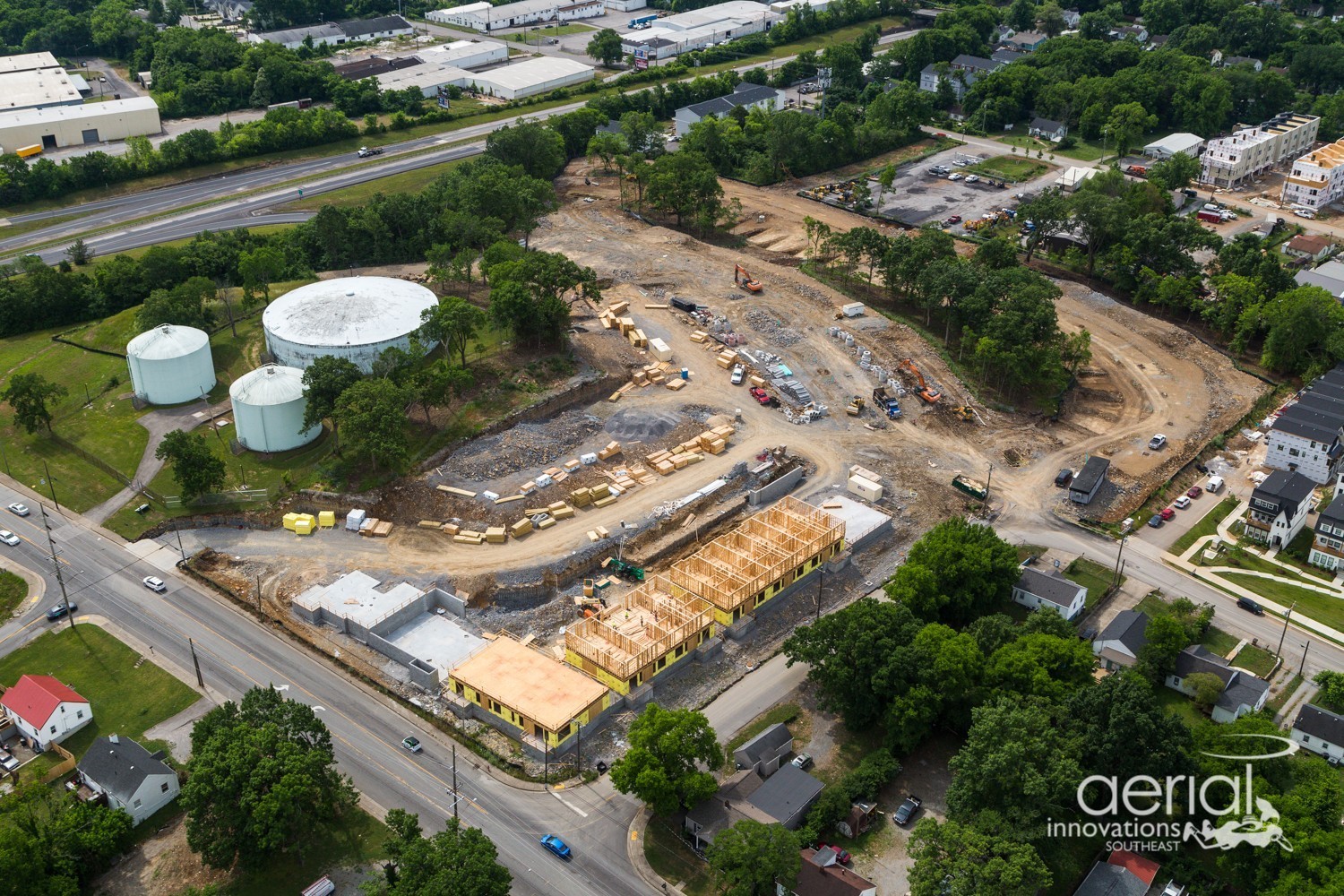 3038 Edwin Street Nashville, TN 37207 - Photo 10 of 22 an aerial view of a residential houses with outdoor space