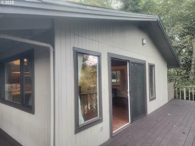 a view of front door