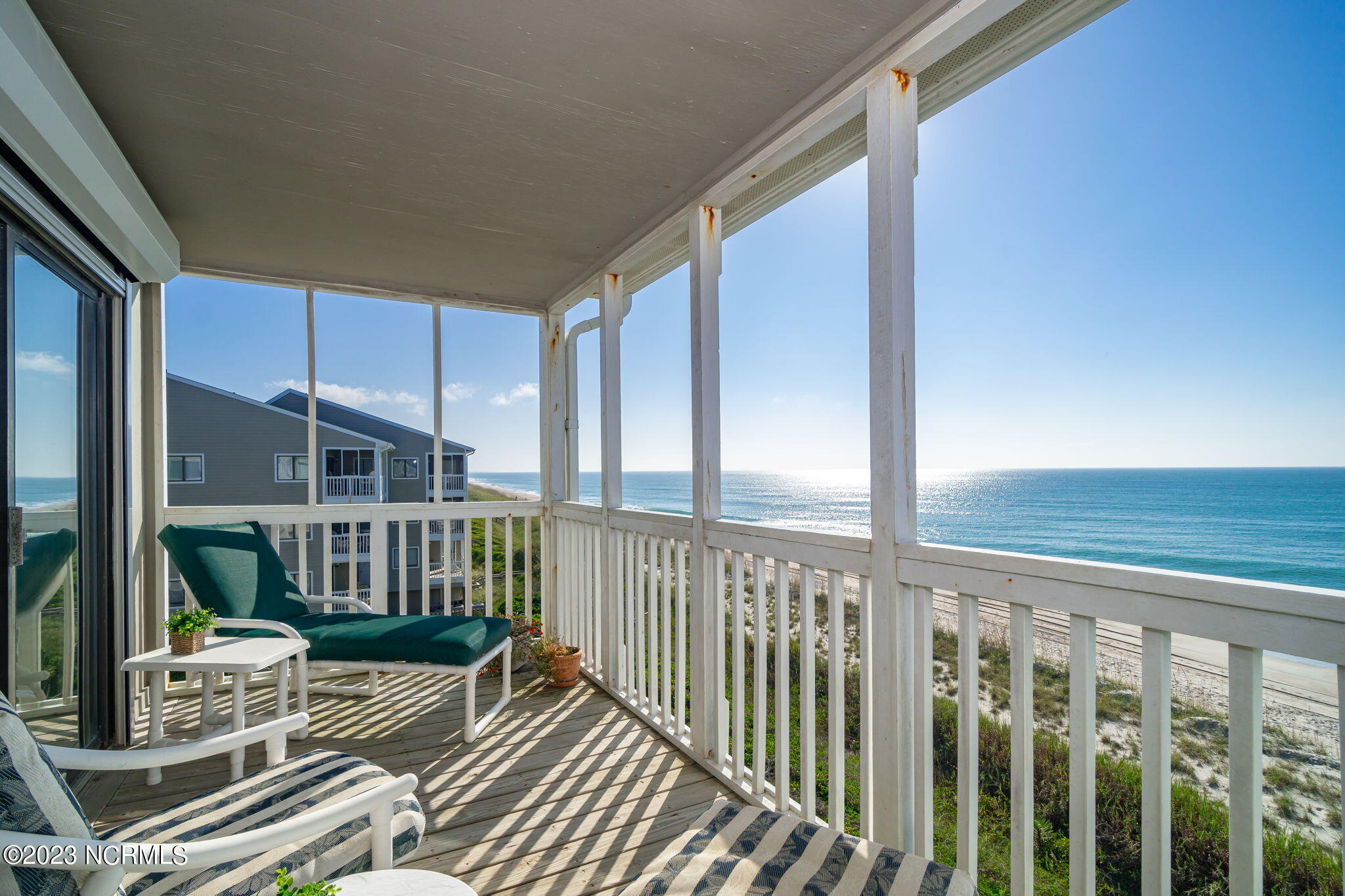 525 Salter Path Road, Unit A33 Atlantic Beach, NC 28512 - Photo 11 of 37 Covered porch w/ spectacular ocean views