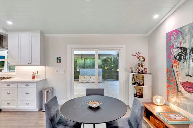 a workspace with furniture and window