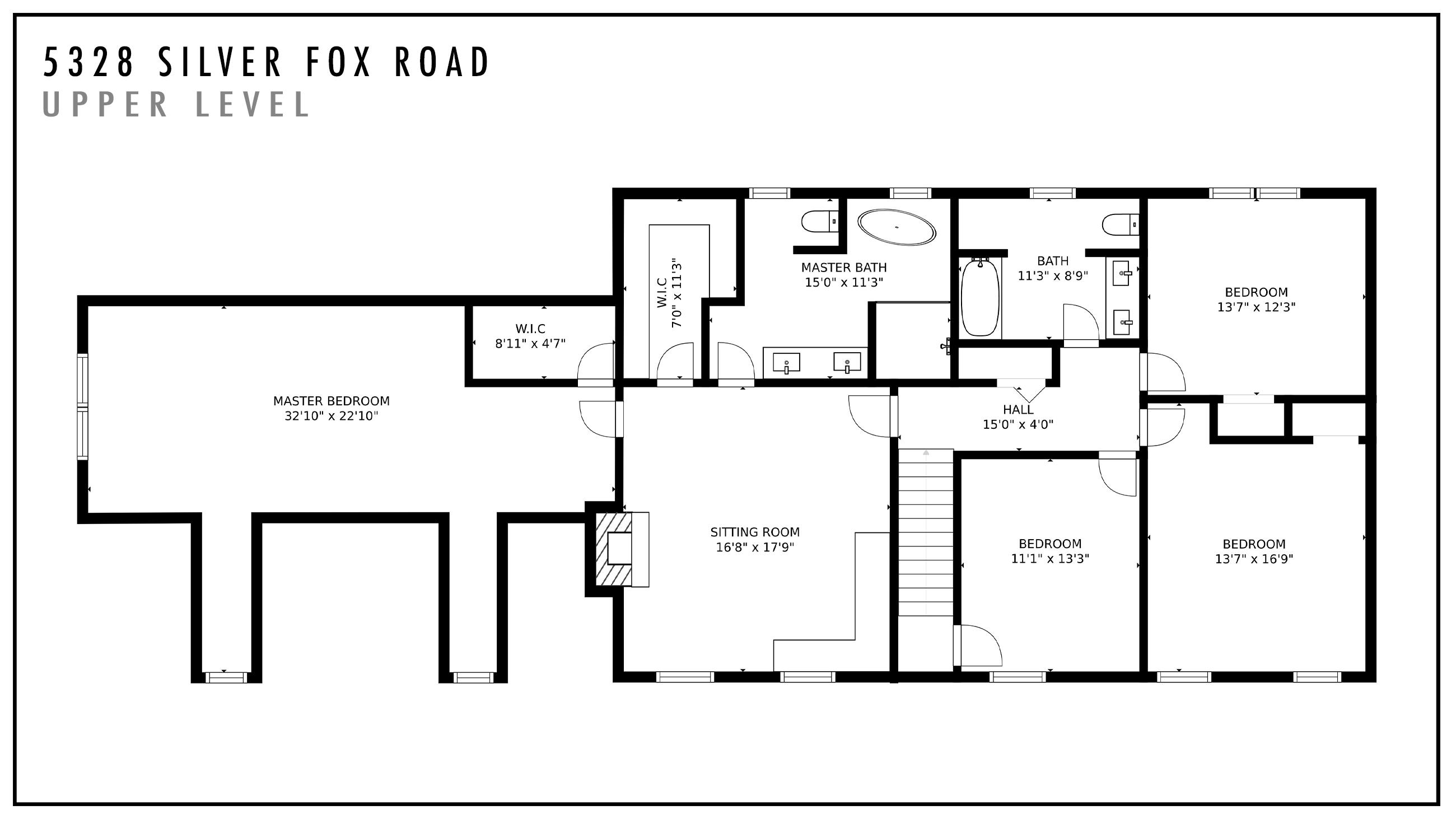 5328 Silver Fox Road Roanoke, VA 24018 - Photo 57 of 58 Floorplan-upper