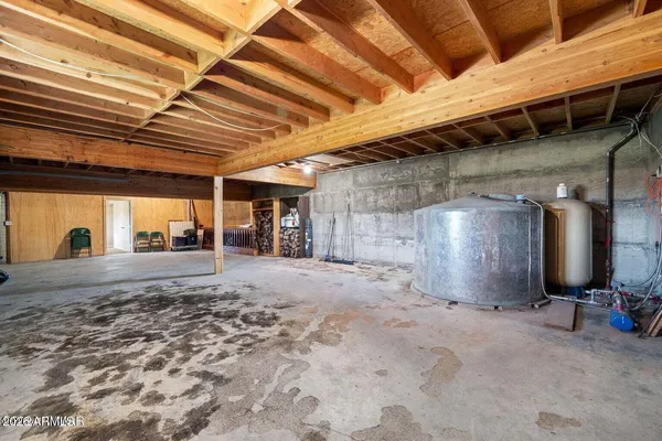 a view of a storage room