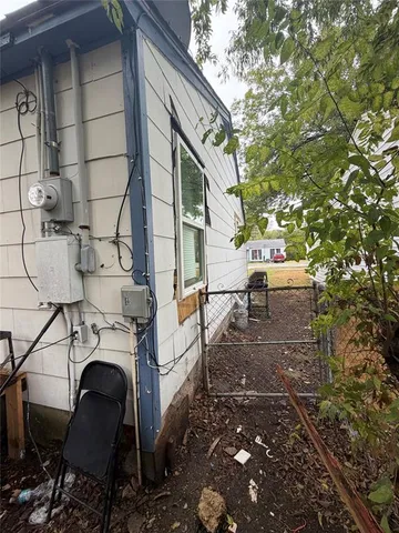 a view of backyard with green space