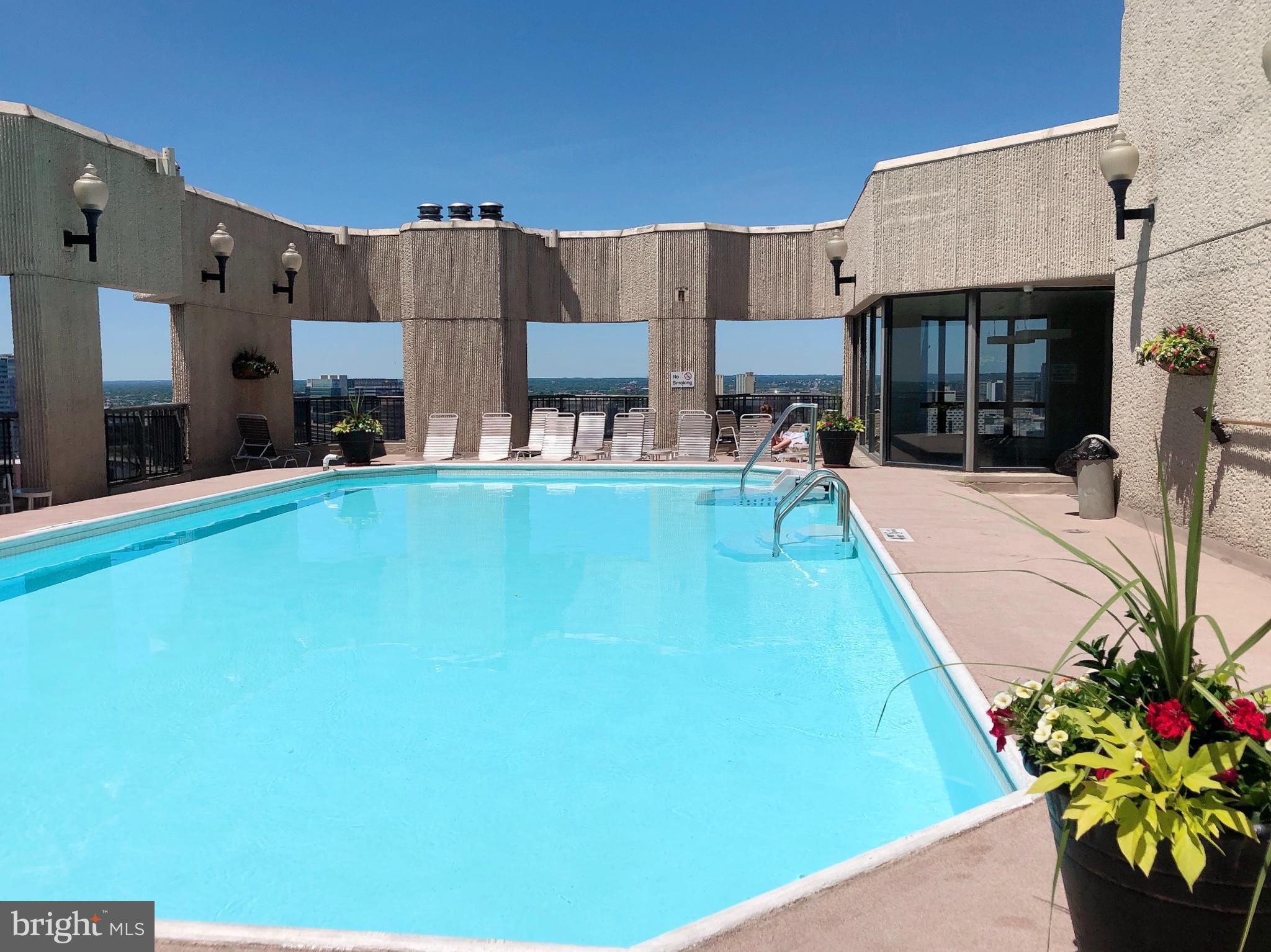 2020 Walnut Street, Unit 29K Philadelphia, PA 19103 - Photo 12 of 20 a view of a house with a swimming pool