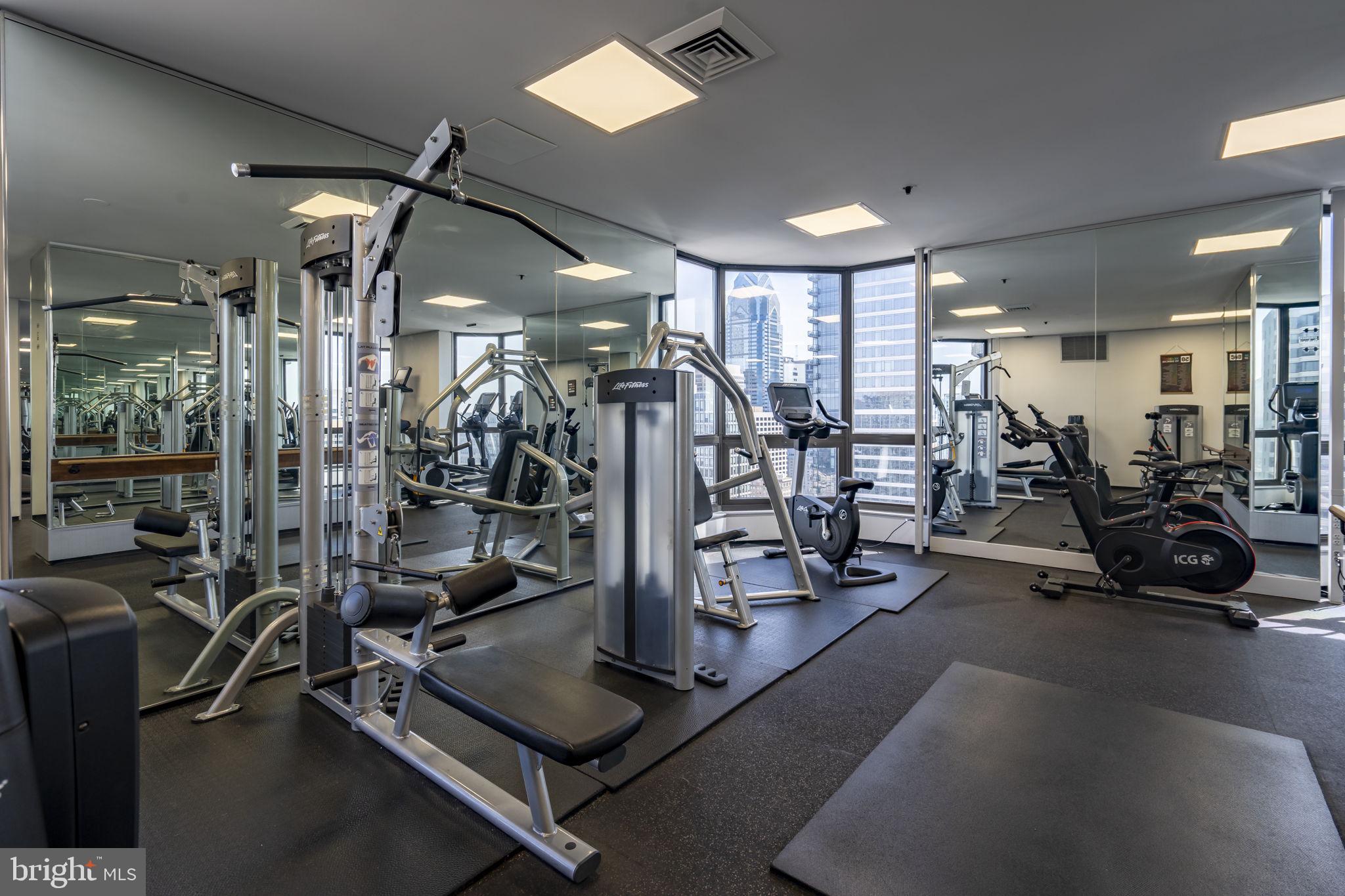 2020 Walnut Street, Unit 29K Philadelphia, PA 19103 - Photo 9 of 20 a view of a room with gym equipment