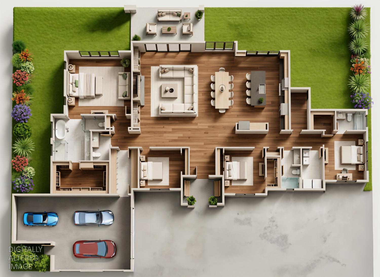 1682 The Point Meadow Vista, CA 95722 - Photo 8 of 30 an aerial view of residential houses with outdoor space and parking
