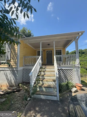 a view of outdoor space and deck