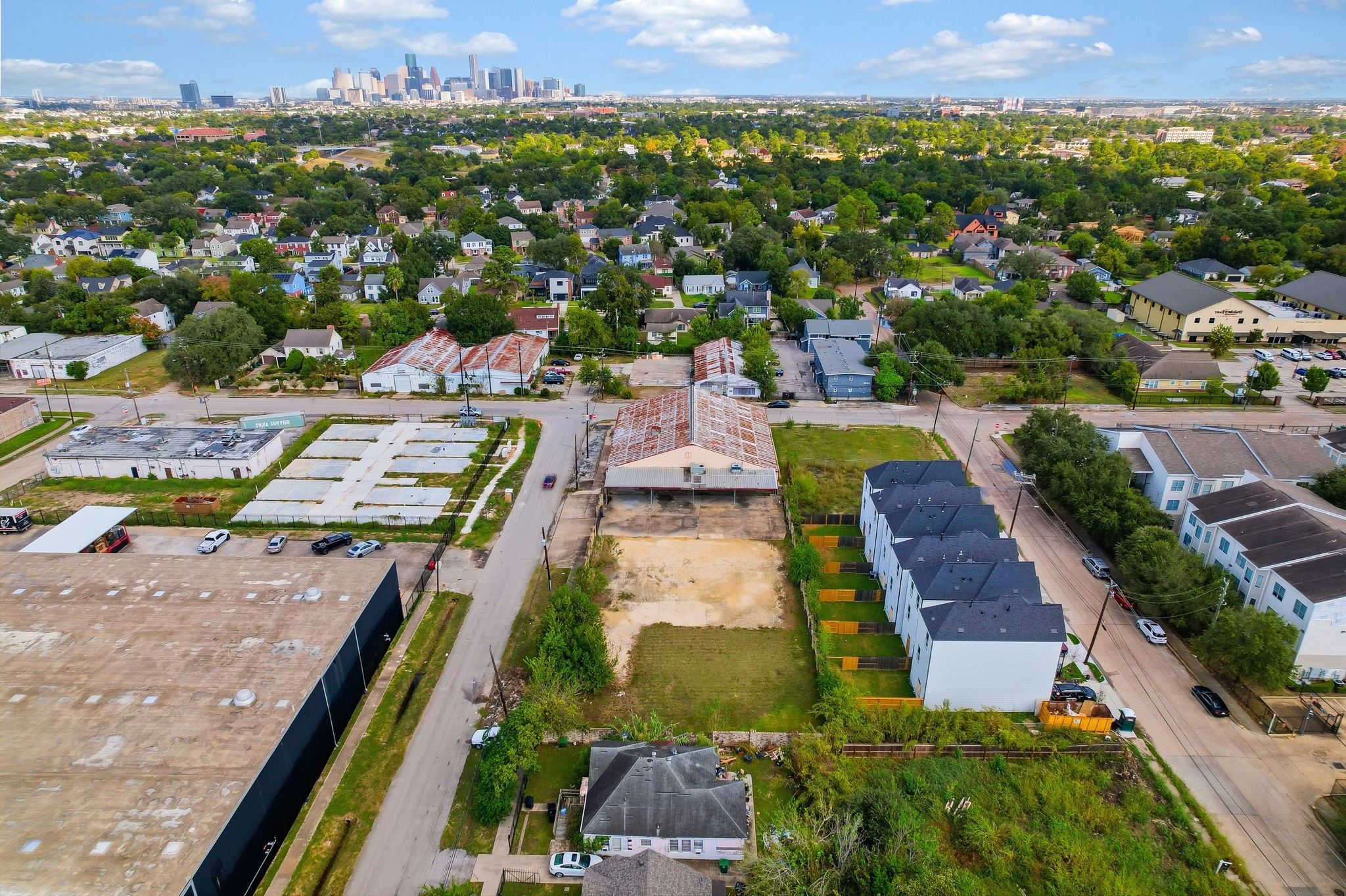 3368 Dixie Drive Houston, TX 77021 - Photo 4 of 9 an aerial view of a city with lots of residential buildings