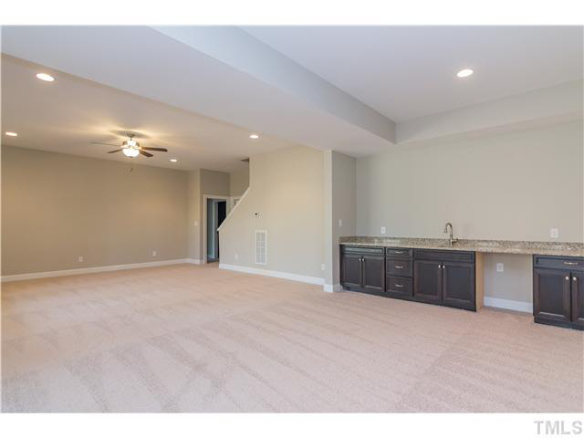 1121 Swallow Falls Lane, Unit LOT8 Raleigh, NC 27614 - Photo 18 of 25 Basement Rec Room with Wet Bar