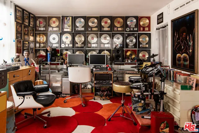 front view of a house with a patio