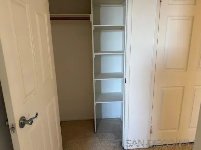 a view of a closet
