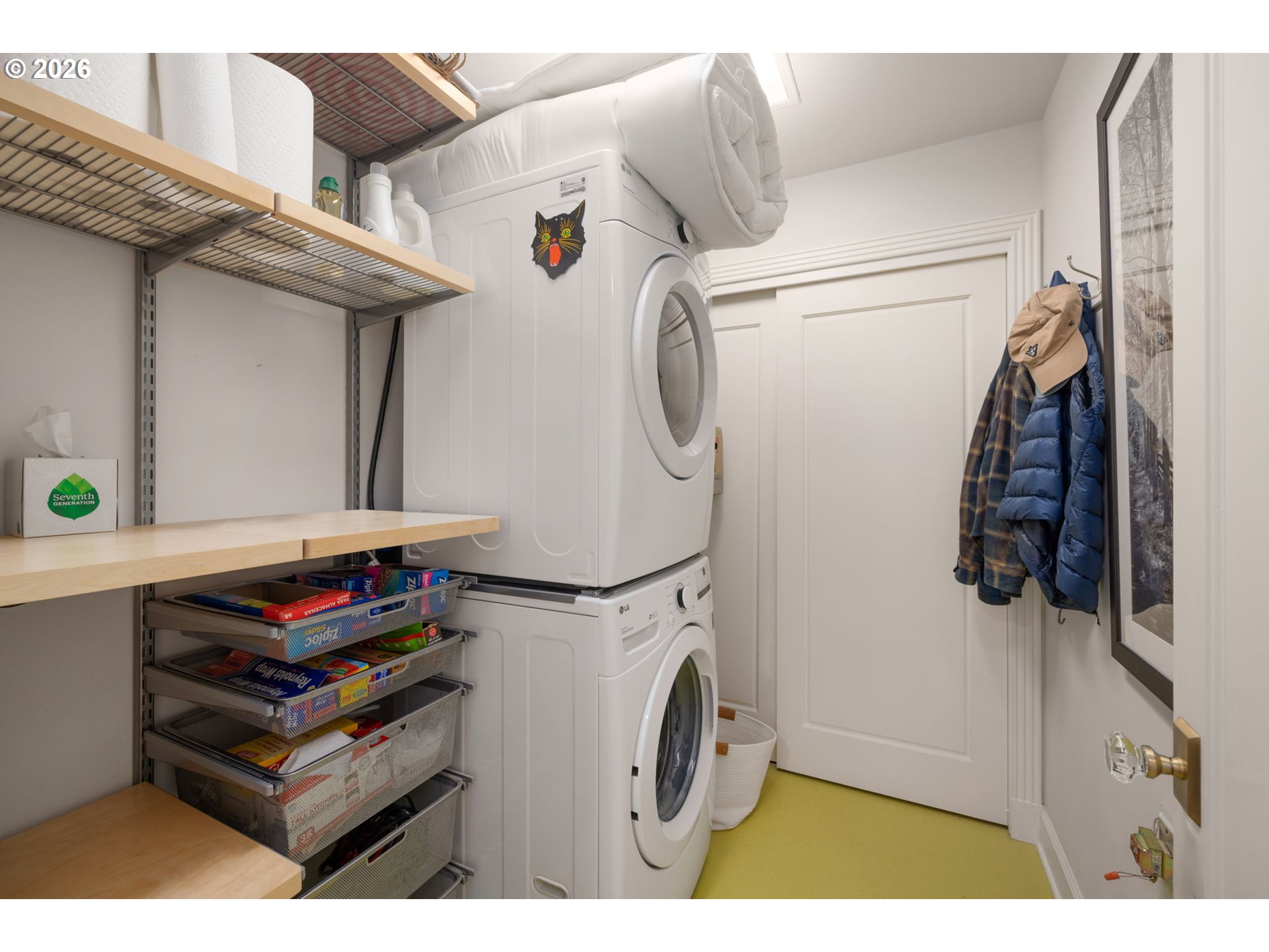 2020 Southwest Market St Drive, Unit 303 Portland, OR 97201 - Photo 27 of 31 a utility room with dryer and washer