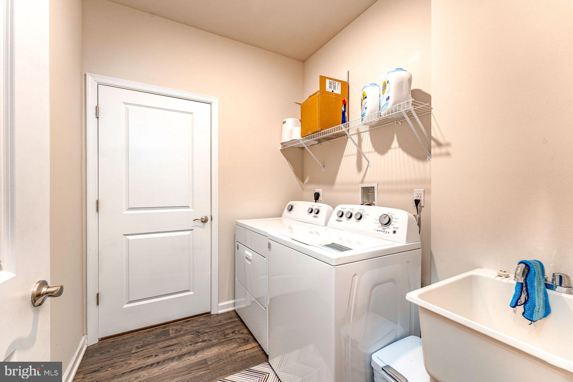 36 Walton Way Delanco, NJ 08075 - Photo 28 of 39 a utility room with sink dryer and washer