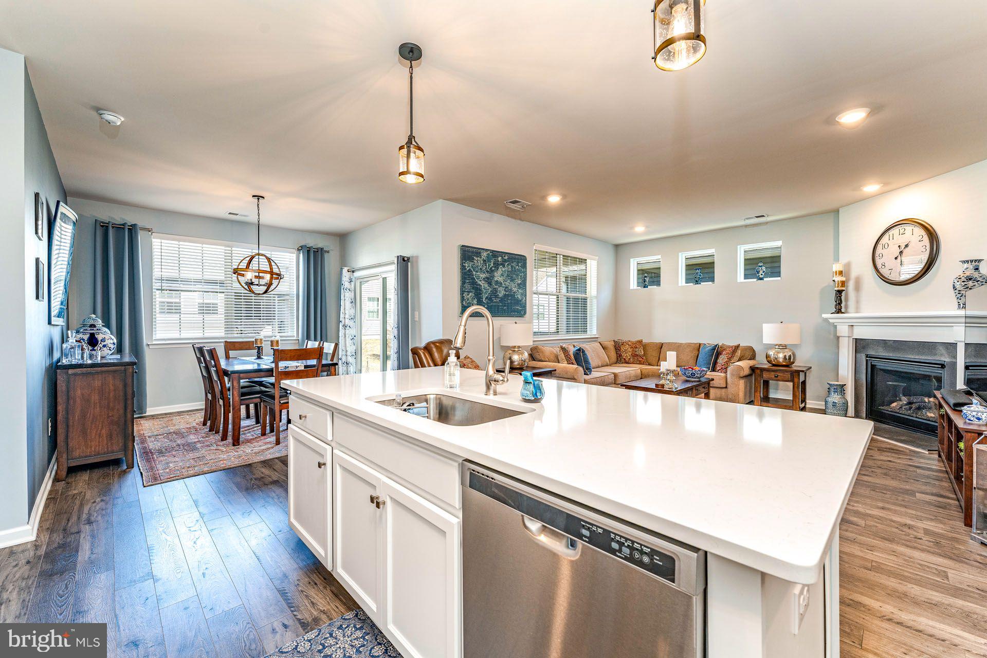 36 Walton Way Delanco, NJ 08075 - Photo 9 of 39 a large white kitchen with a large island