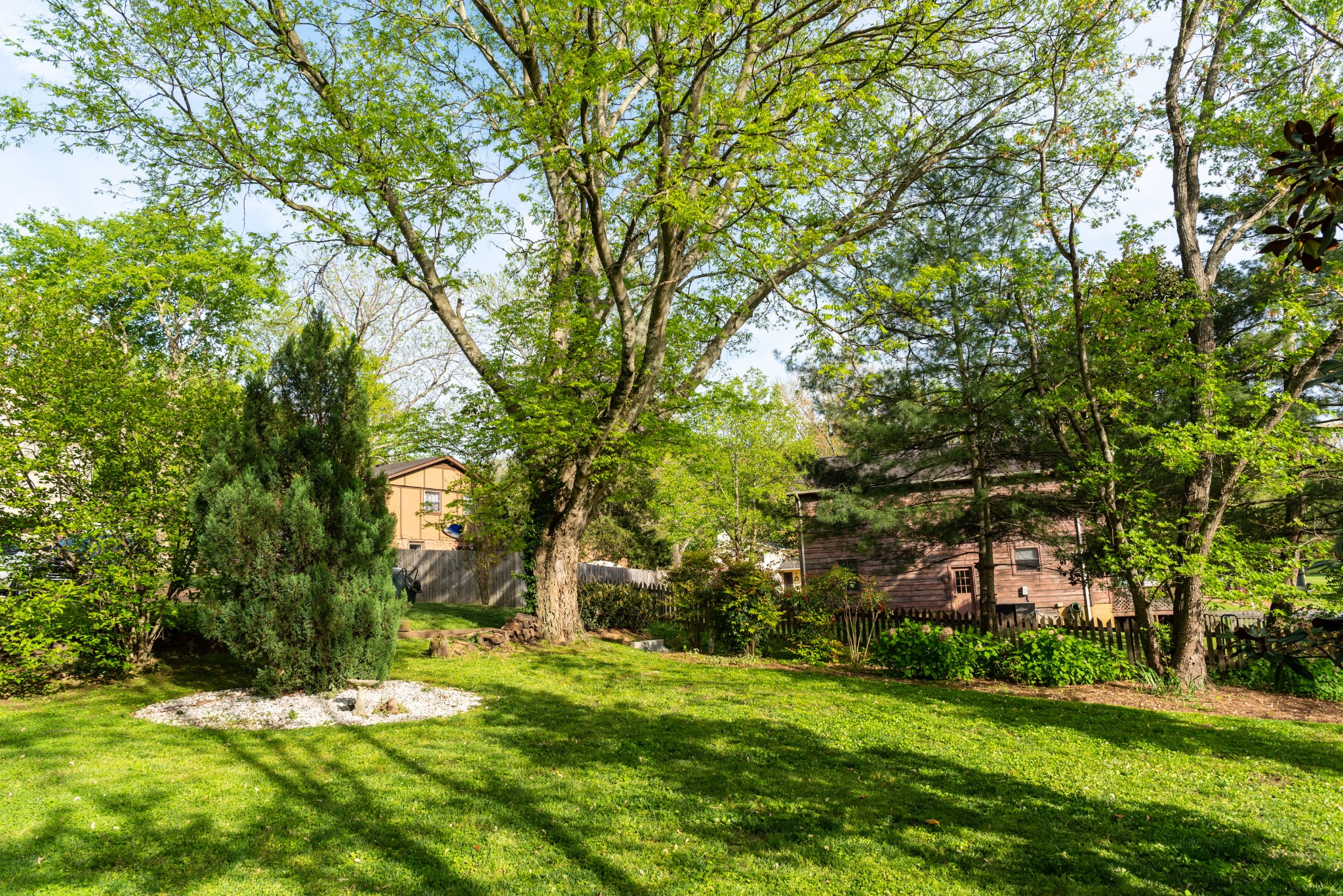 6948 Stone Creek Road Nashville, TN 37221 - Photo 36 of 37 a backyard of a building with trees