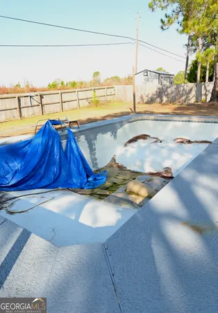 a view of a balcony with an ocean view