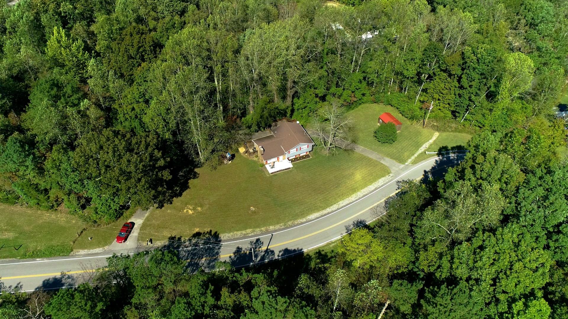 7306 Liberty Road Fairview, TN 37062 - Photo 5 of 19 an aerial view of a residential houses with outdoor space and trees all around