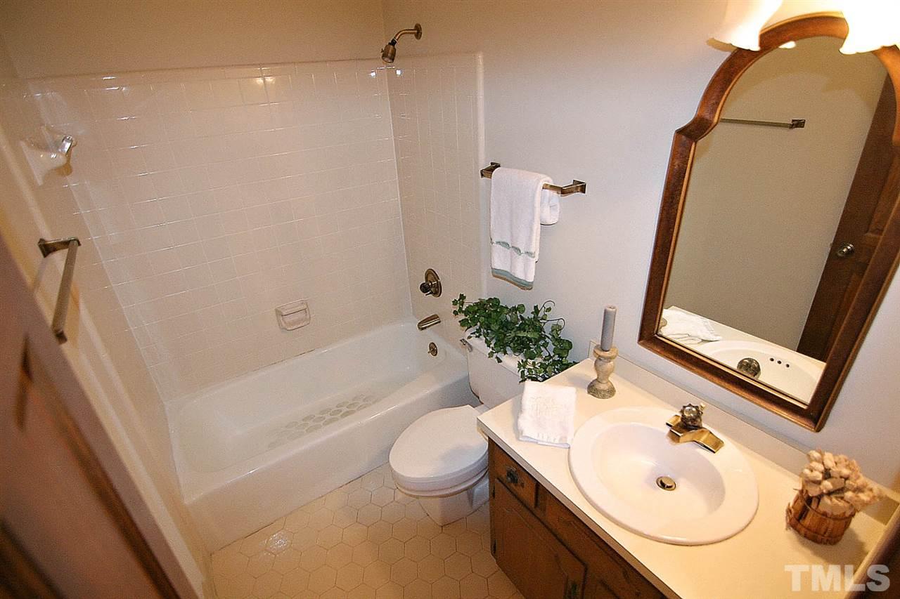 2816 Mattlyn Court Raleigh, NC 27613 - Photo 19 of 25 Bathroom has Ceramic Tub/Shower Surround and Floor. Room has been newly Painted