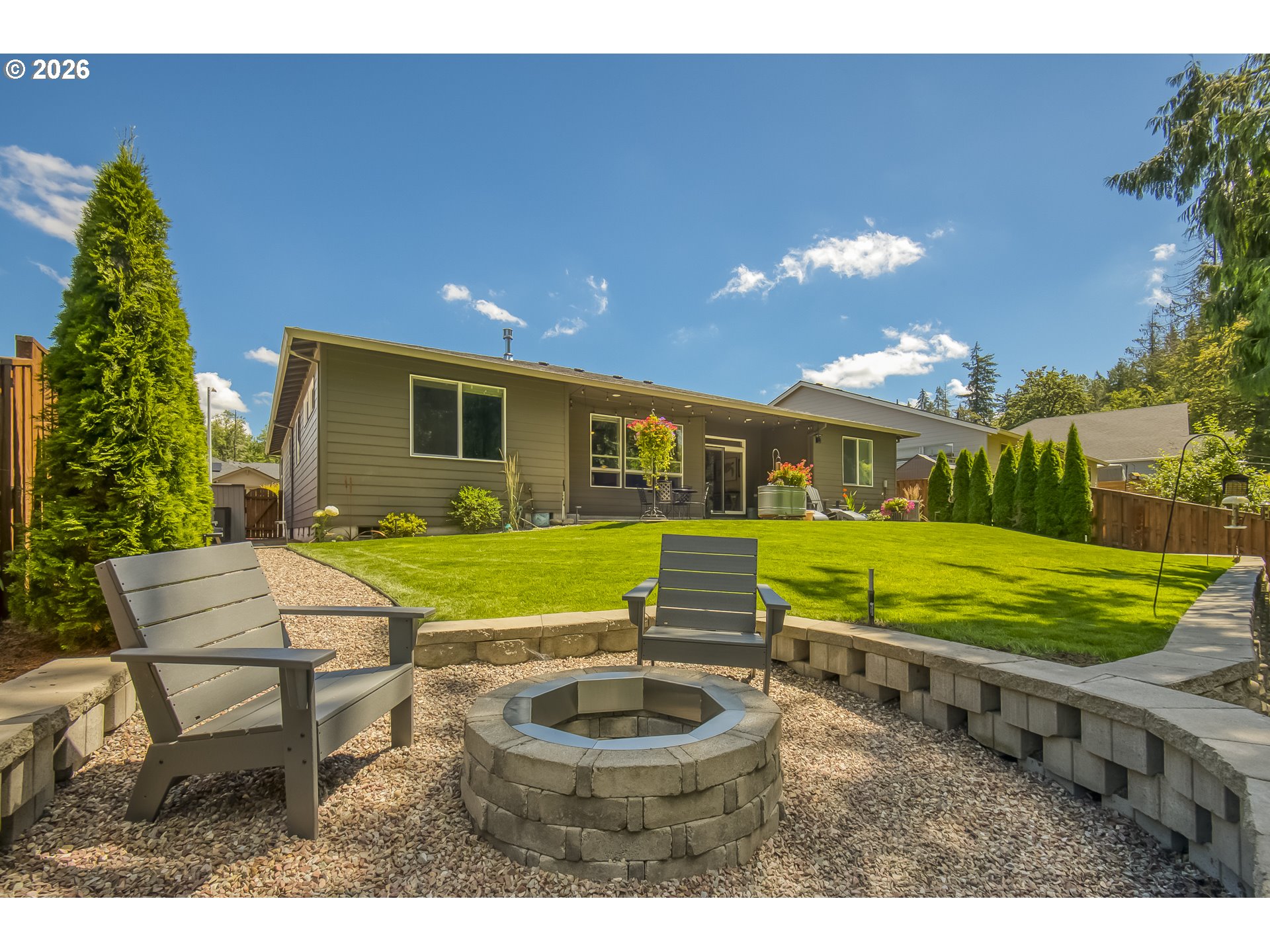 1410 Northeast Cascadia Ridge Drive Estacada, OR 97023 - Photo 32 of 45 Fire Pit