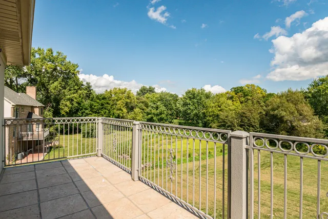 a view of a balcony