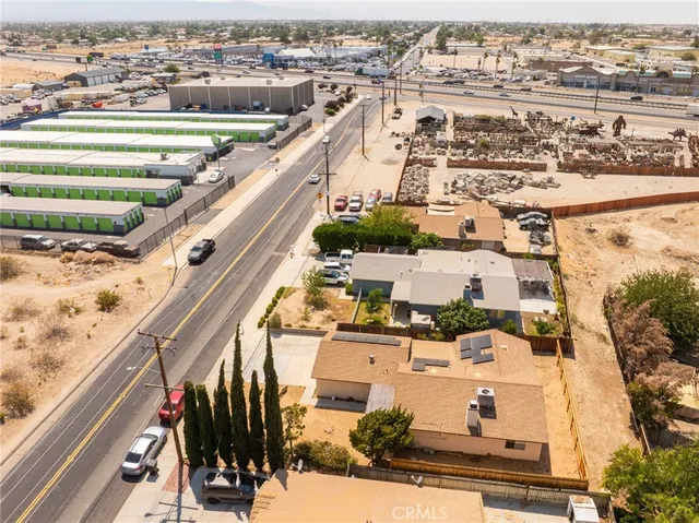 an aerial view of a city