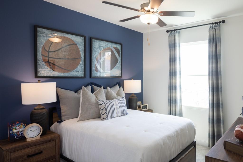 15009 Horseshoe Post Road Fort Worth, TX 76052 - Photo 10 of 25 a bedroom with a bed and a painting on the wall