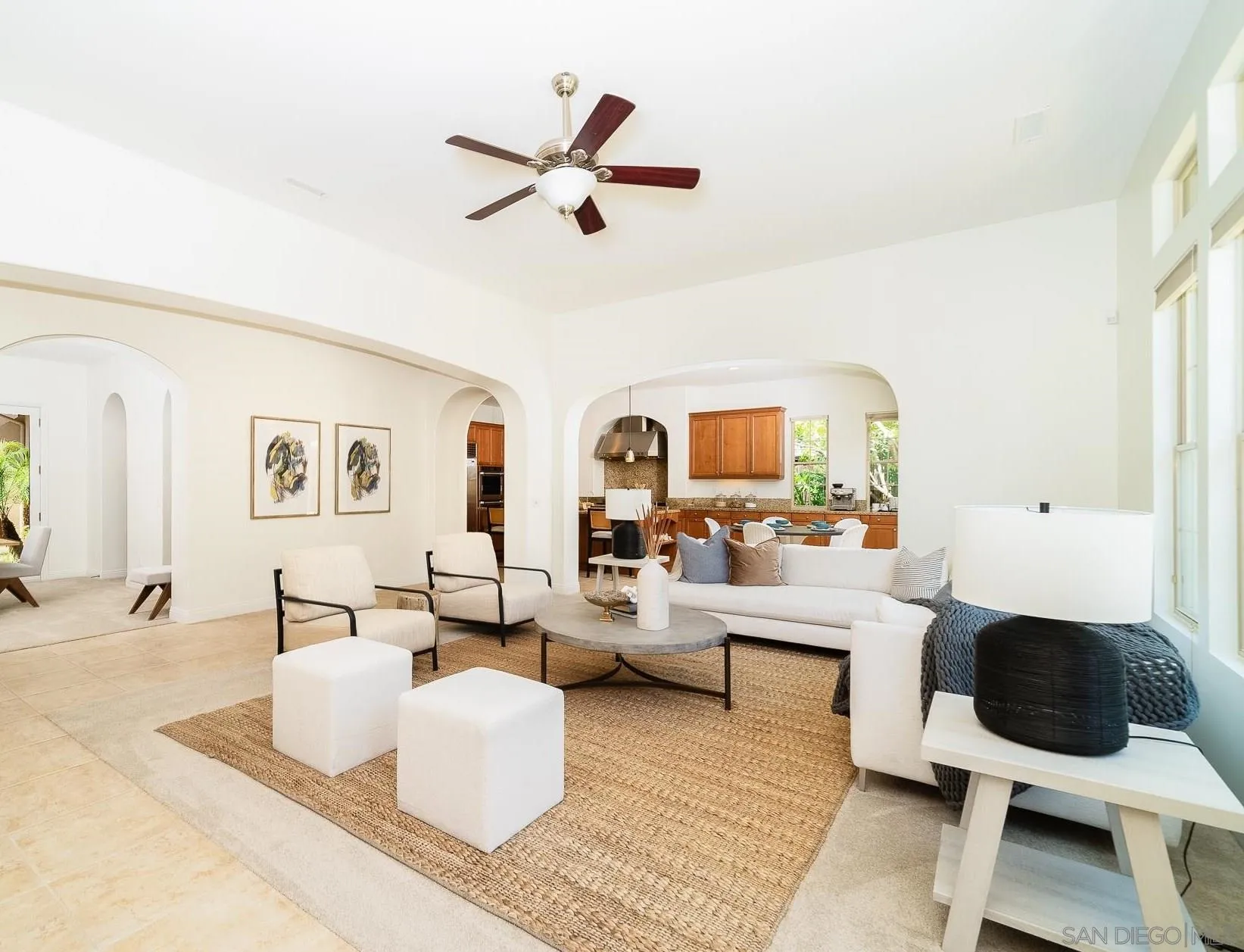 14757 Whispering Ridge Road San Diego, CA 92131 - Photo 17 of 48 a living room with furniture and a wooden floor