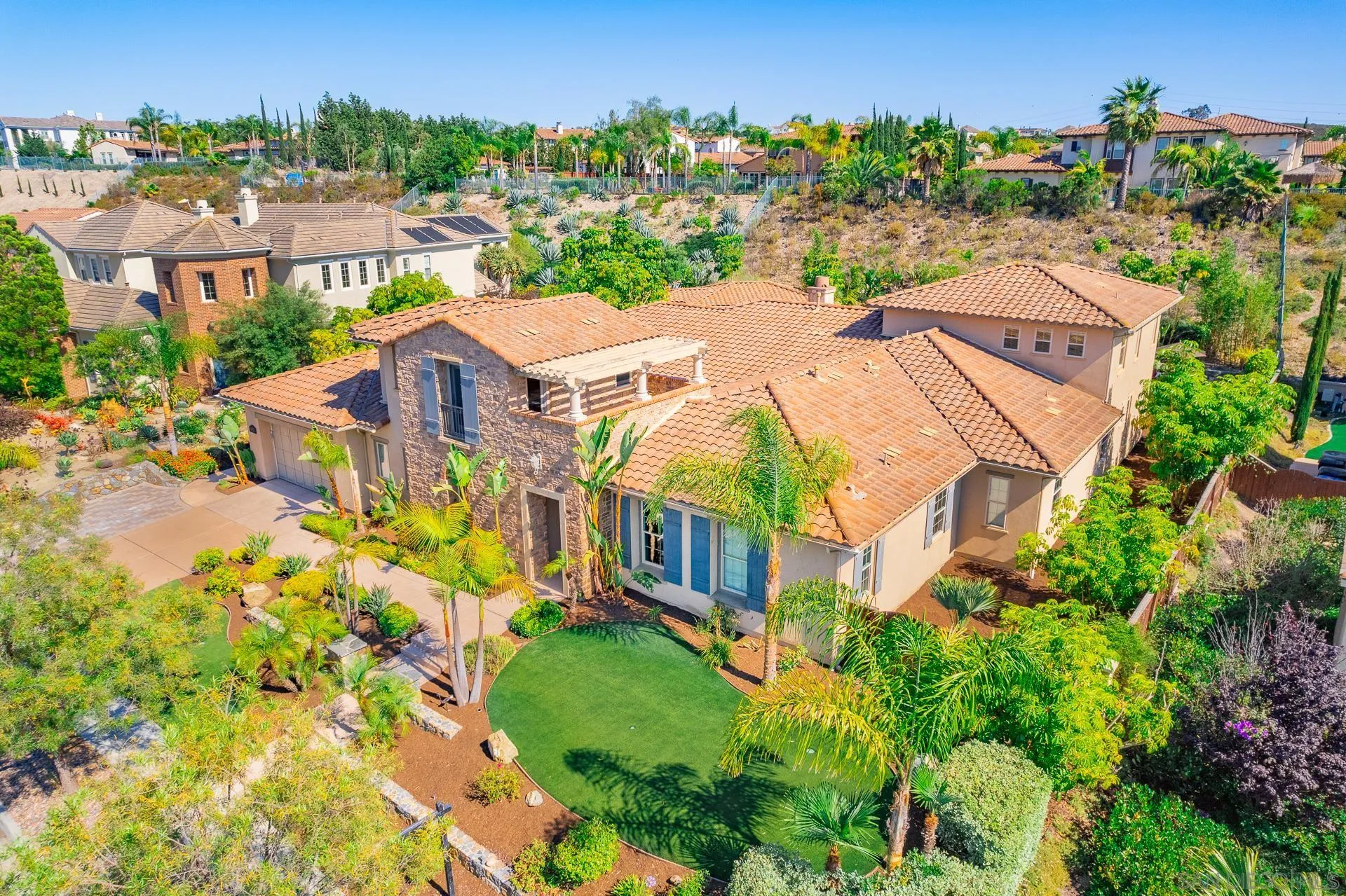 14757 Whispering Ridge Road San Diego, CA 92131 - Photo 39 of 48 an aerial view of residential houses with outdoor space and street view
