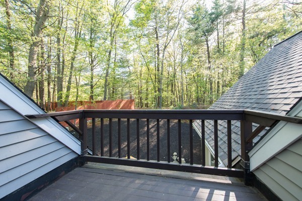 8 Frost Street Natick, MA 01760 - Photo 12 of 28 a balcony with trees in front of it