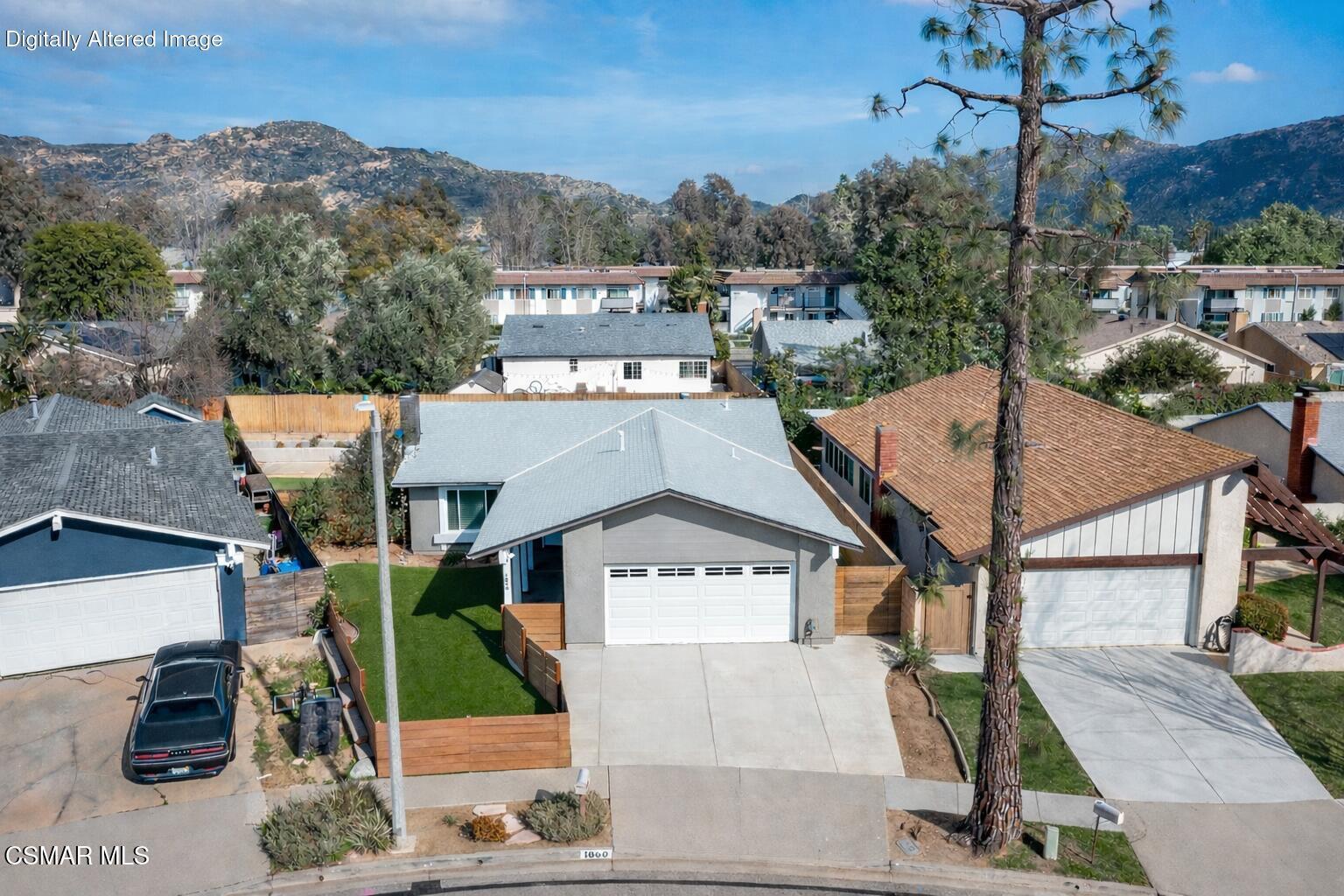 1860 Wychoff Avenue Simi Valley, CA 93063 - Photo 44 of 47 an aerial view of a house with a yard