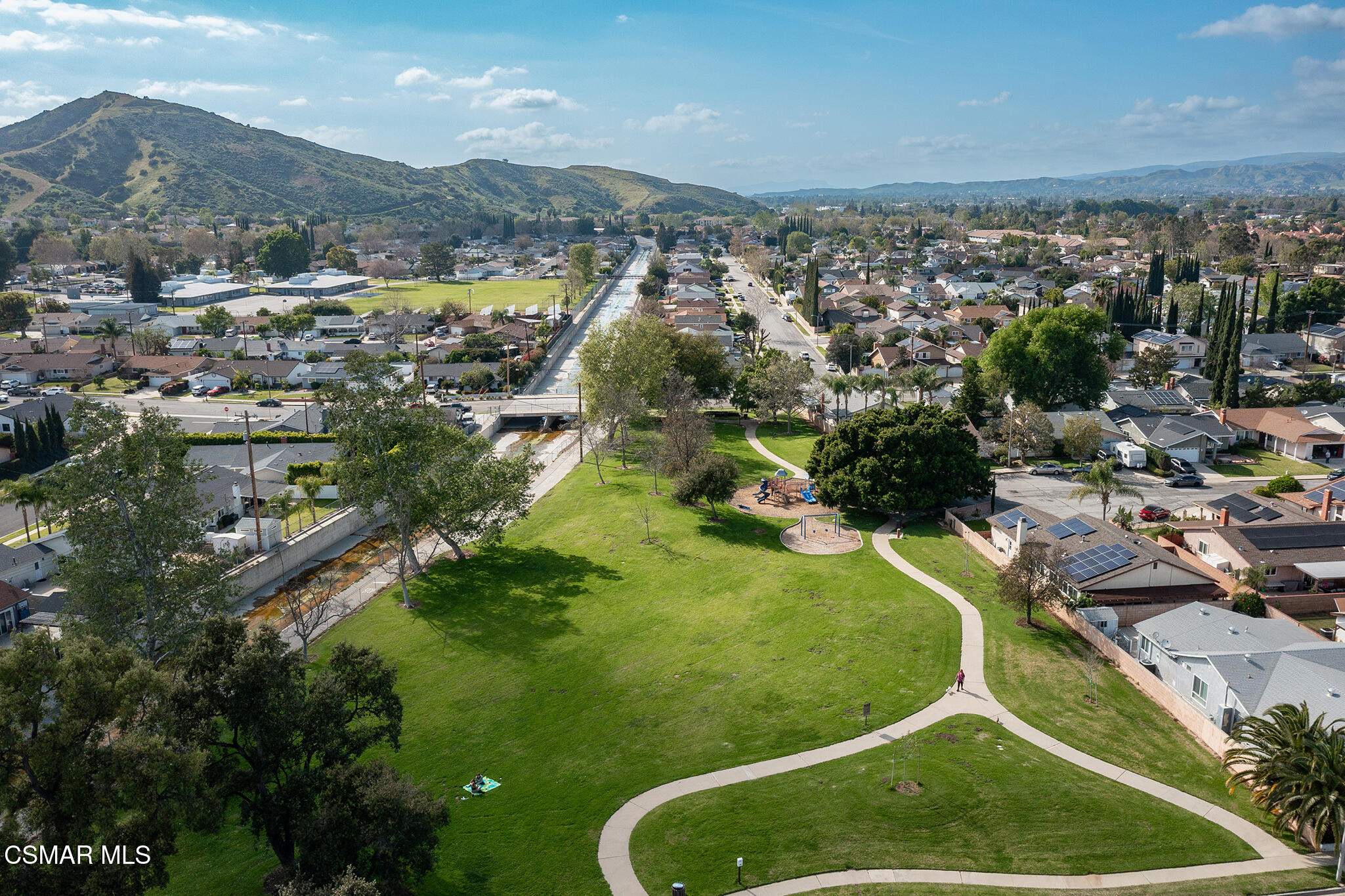 1860 Wychoff Avenue Simi Valley, CA 93063 - Photo 47 of 47 an aerial view of residential houses with outdoor space and trees