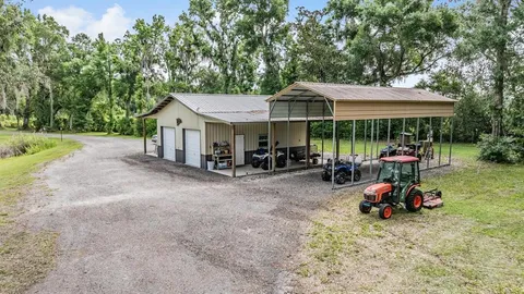 a outdoor space with furniture