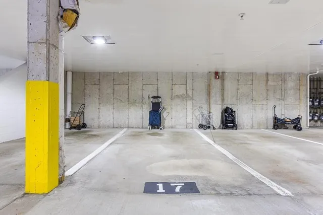 a view of a indoor basketball court